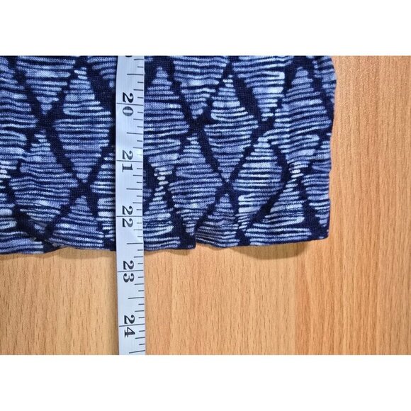 Tahari Womens sz L 100% Linen sleeveless striped diamond breathable round neck - Picture 5 of 11